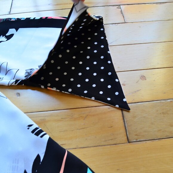 Chicos Chico's Reversible Black Multi Kimono Cardigan Jacket Size 3 XL NWT - Picture 8 of 14